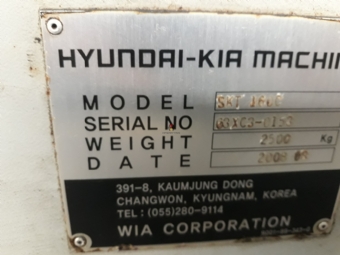 Foto: CENTRO DE TORNEAMENTO HYUNDAI SKT 160 C ANO 2008