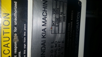 Foto: TORNO VERTICAL HYUNDAI SKT V3R ANO 2008
