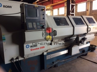 Foto: TORNO CNC - MARCA ROMI - CENTUR 35D - ANO 2008 - KIT MULTIPLIC